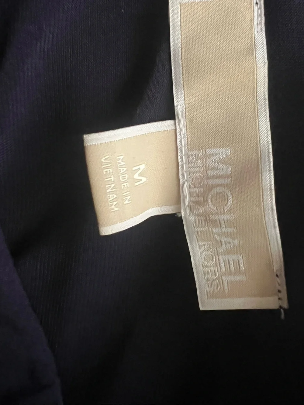 Michael  Kors Preppy Navy Grommet lace up shoulders shift dress. SZ.M